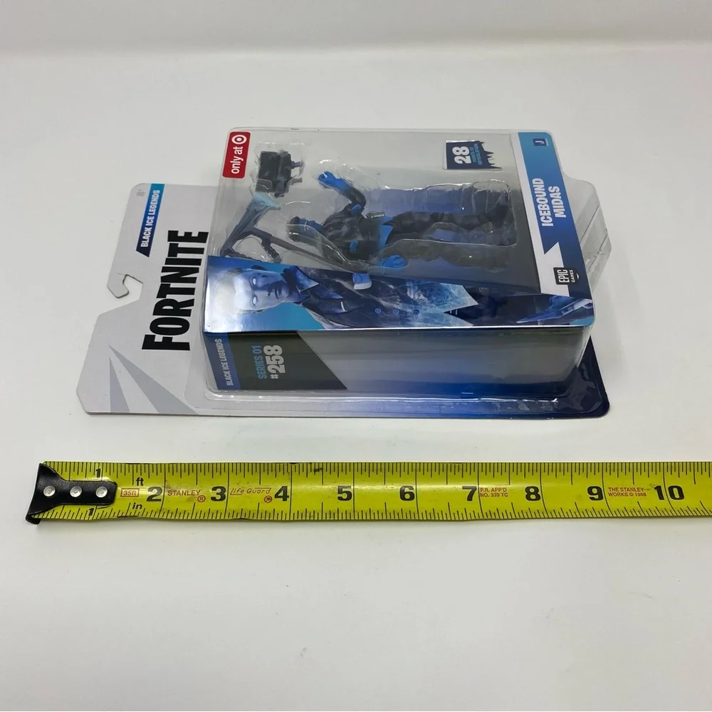 Exclusive Fortnite Black Ice Legends Series Icebound Midas‎ 4” Action Figure